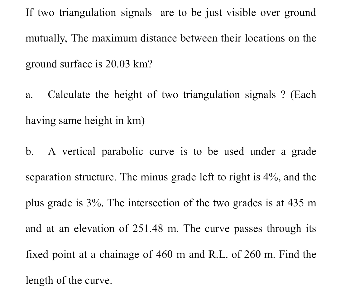 If two triangulation signals are to be just