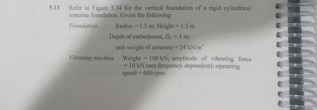 5 . 1 3 Refer to Figure 5 . 3 4 for the vertical