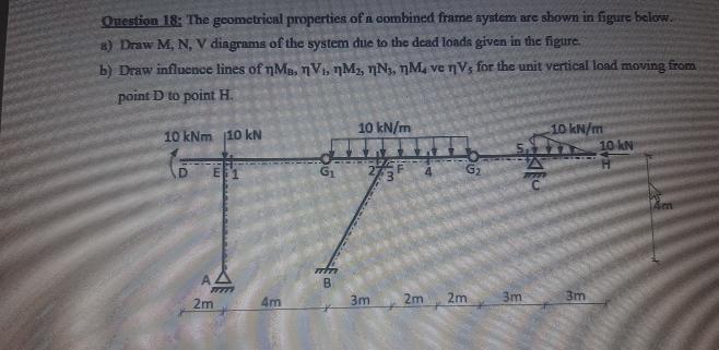 Onestion 1 8 : The geometrical properties of a