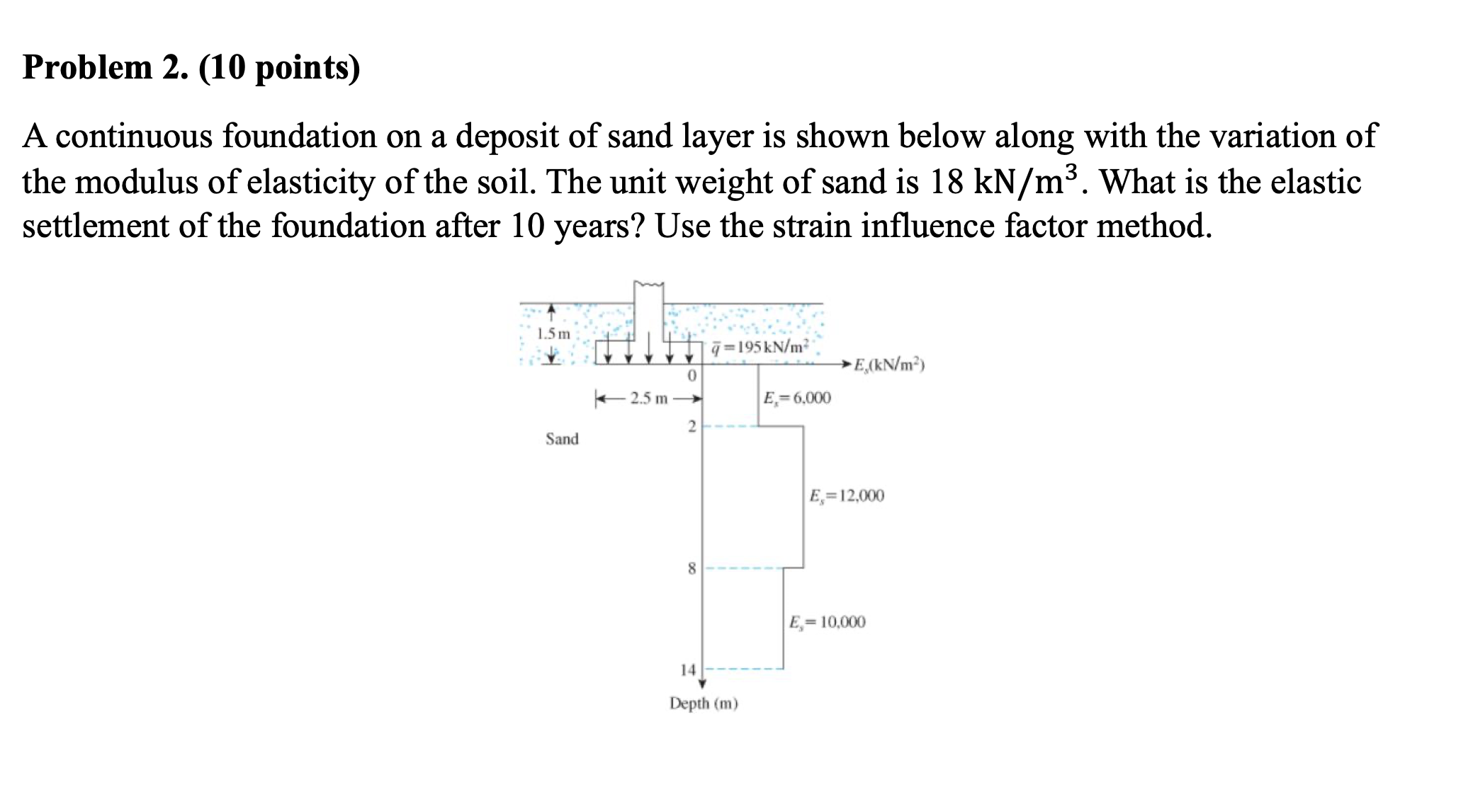 Problem 2 . ( 1 0 points ) A continuous