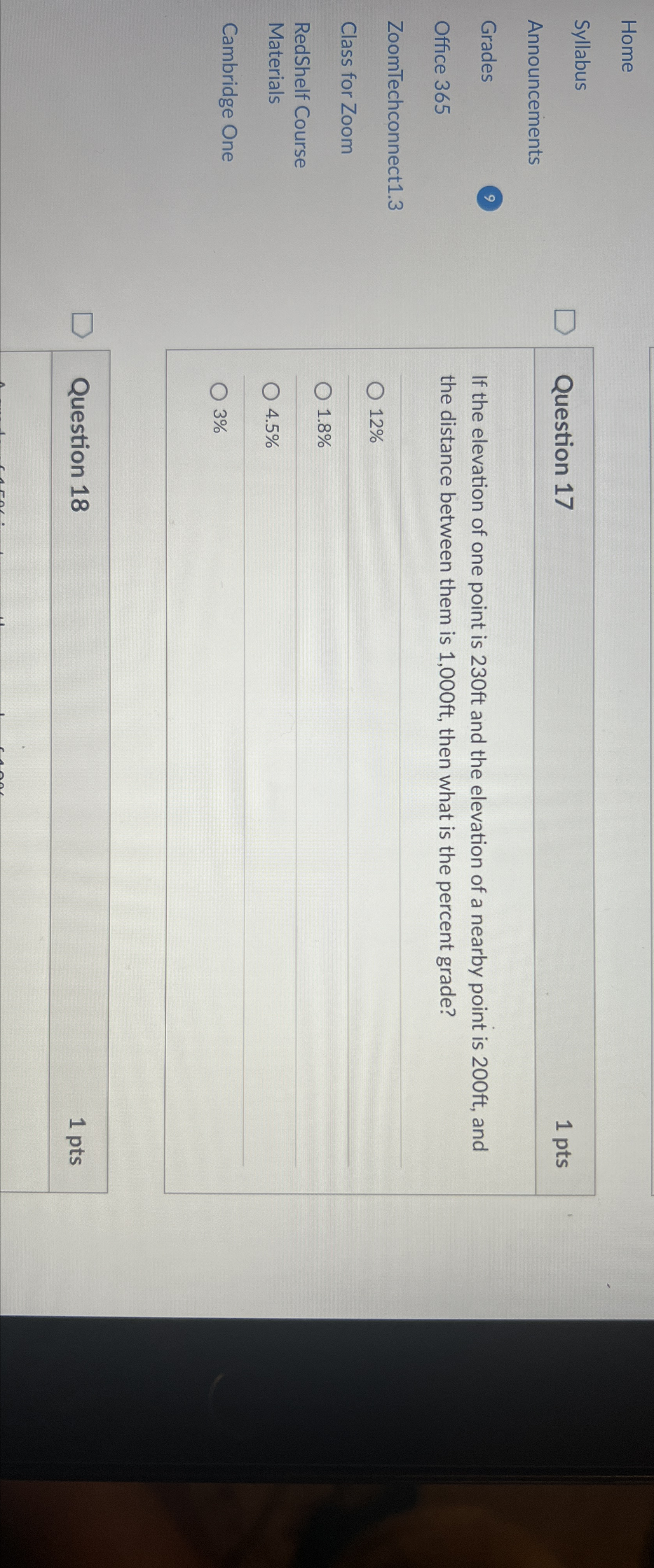 Home Syllabus Announcements Grades Office 3 6 5