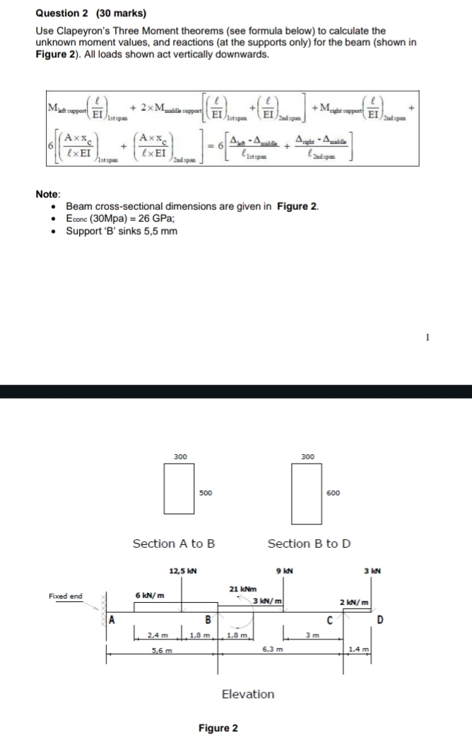 Question 2 ( 3 0 marks ) Use Clapeyron's Three