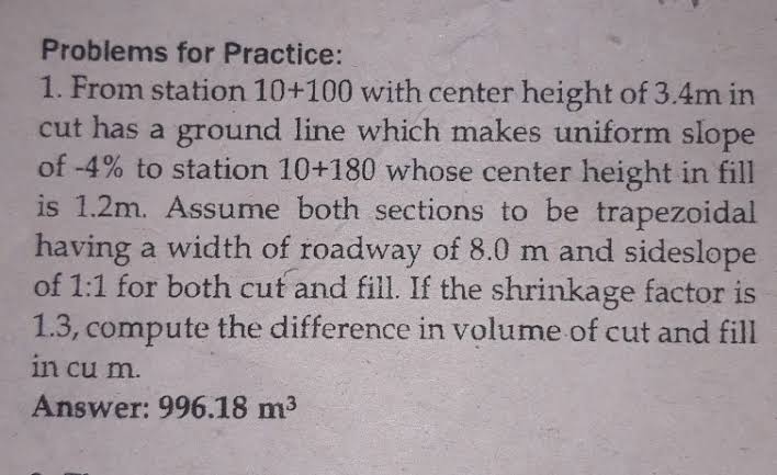 Problems for Practice: From station 1 0 + 1 0 0