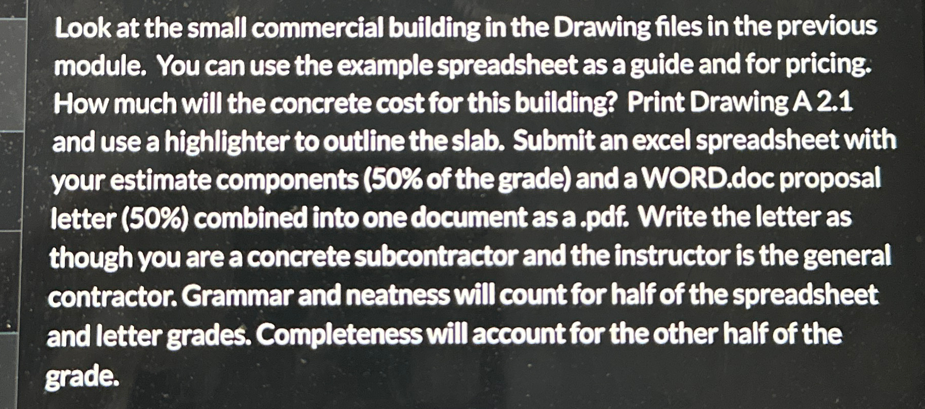 Look at the small commercial building in the