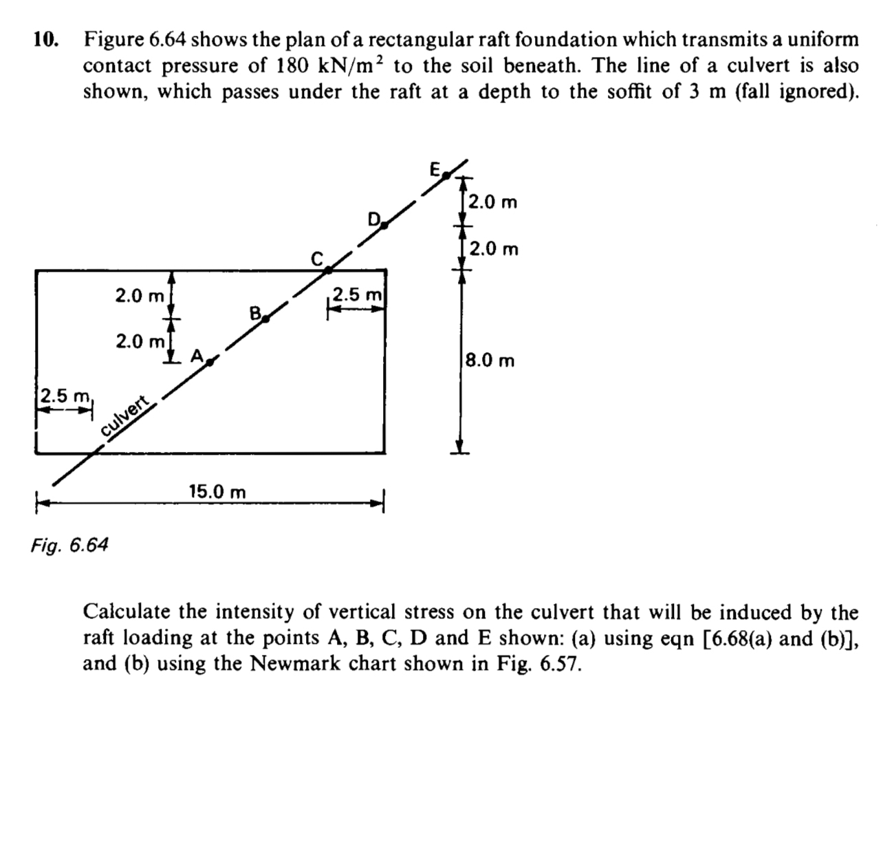 Figure 6 . 6 4 shows the plan of a rectangular