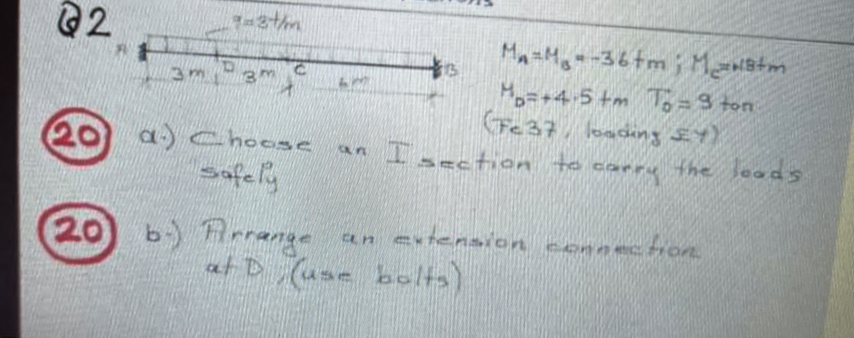 Q 2 M n = M B = - 3 6 + m ; M c = r 1 8 + m M D =
