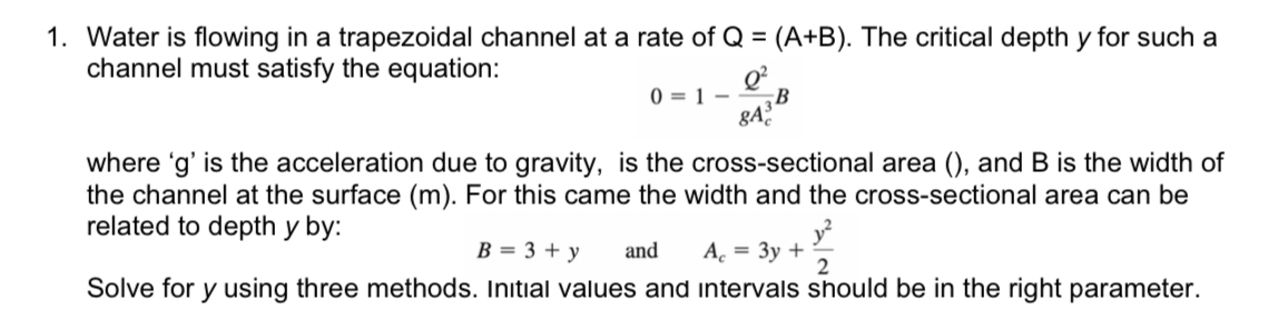 Numerical Solutions to CE problems: Water is