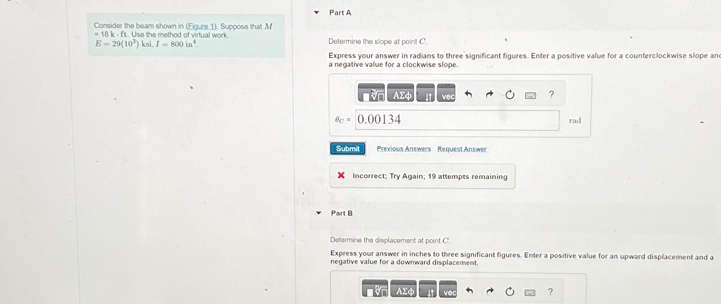 Figure 1 of 1 Part A Consider the beam shown in (