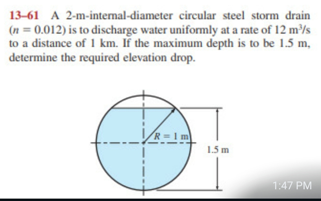 1 3 - 6 1 A 2 - m - internal - diameter circular
