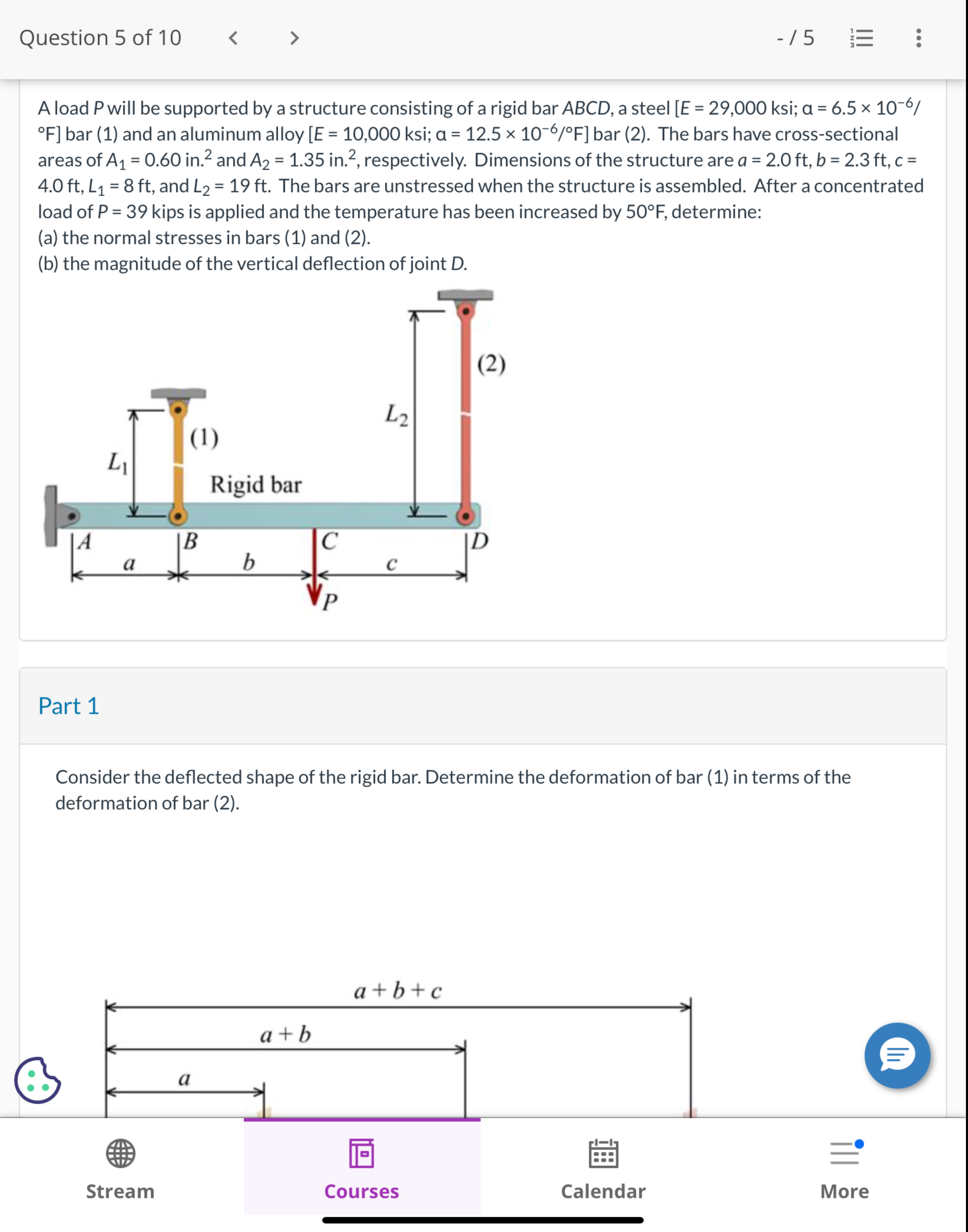 A load P will be supported by a structure