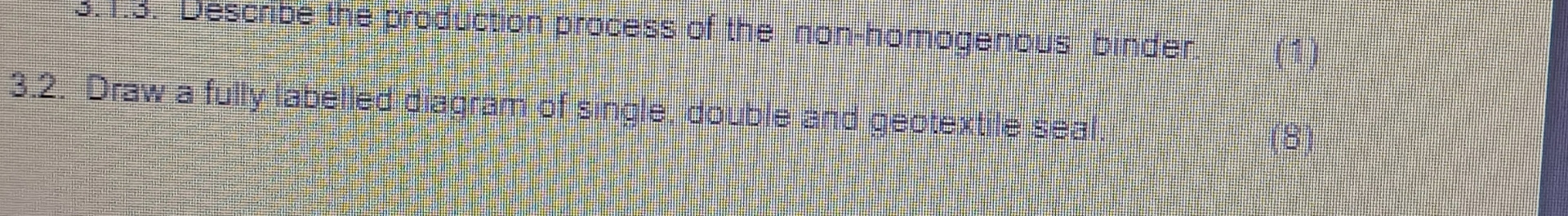 3 . 2 . Draw a fully labelled diagram of single,