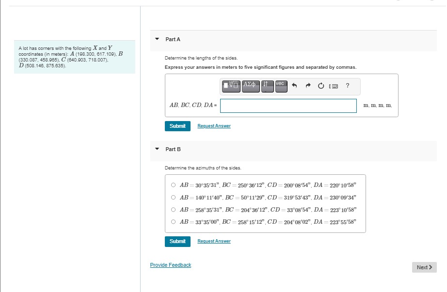 The observed lengths of the sides ( in feet ) of