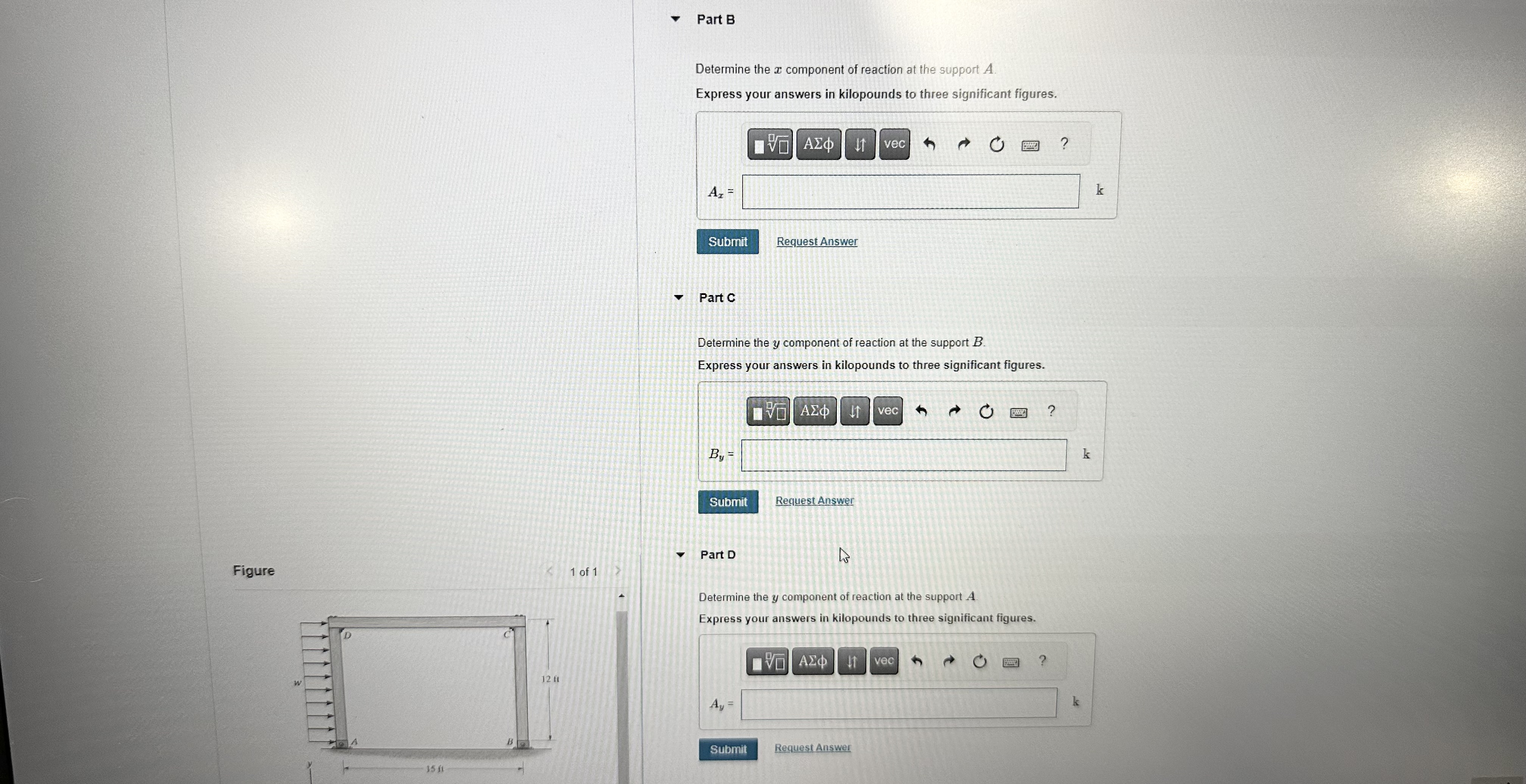 Part A Consider the frame shown in ( Figure 1 ) .