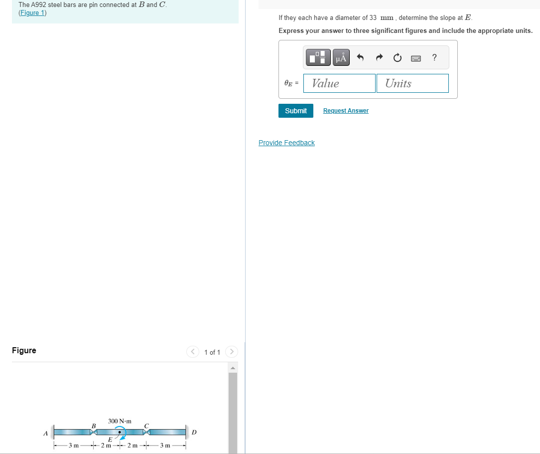 The A 9 9 2 steel bars are pin connected at B and