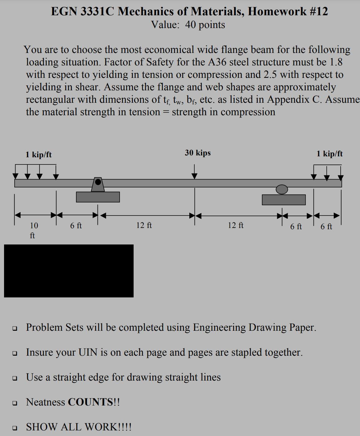You are to choose the most economical wide flange