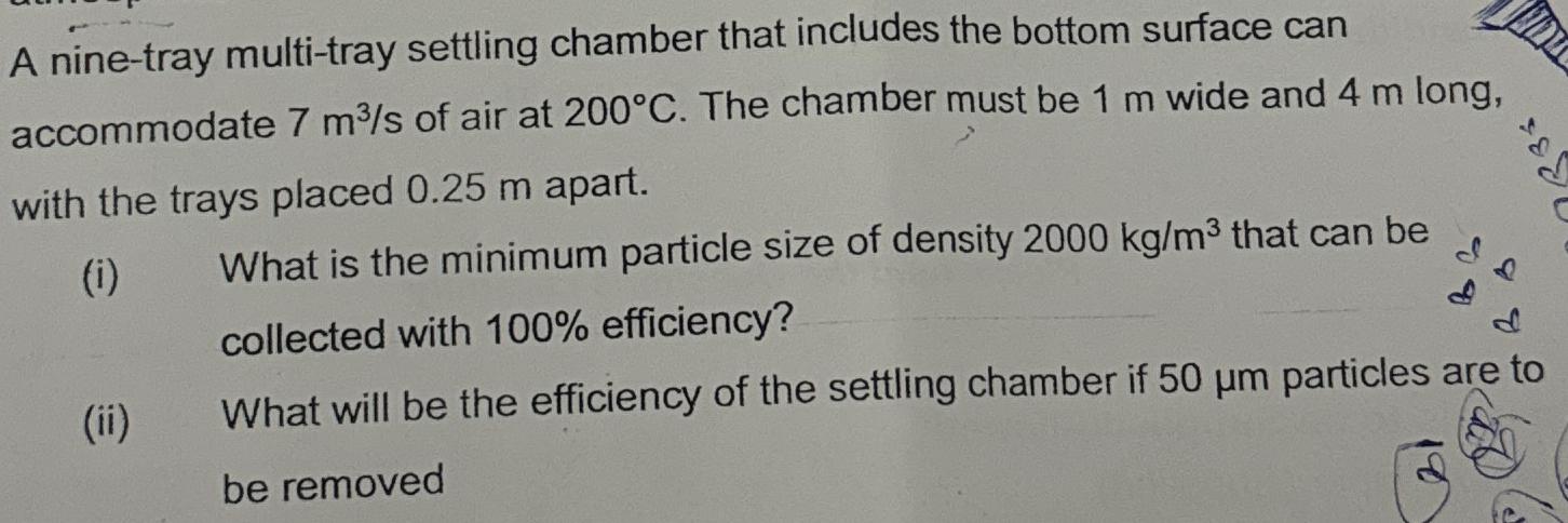 A nine - tray multi - tray settling chamber that