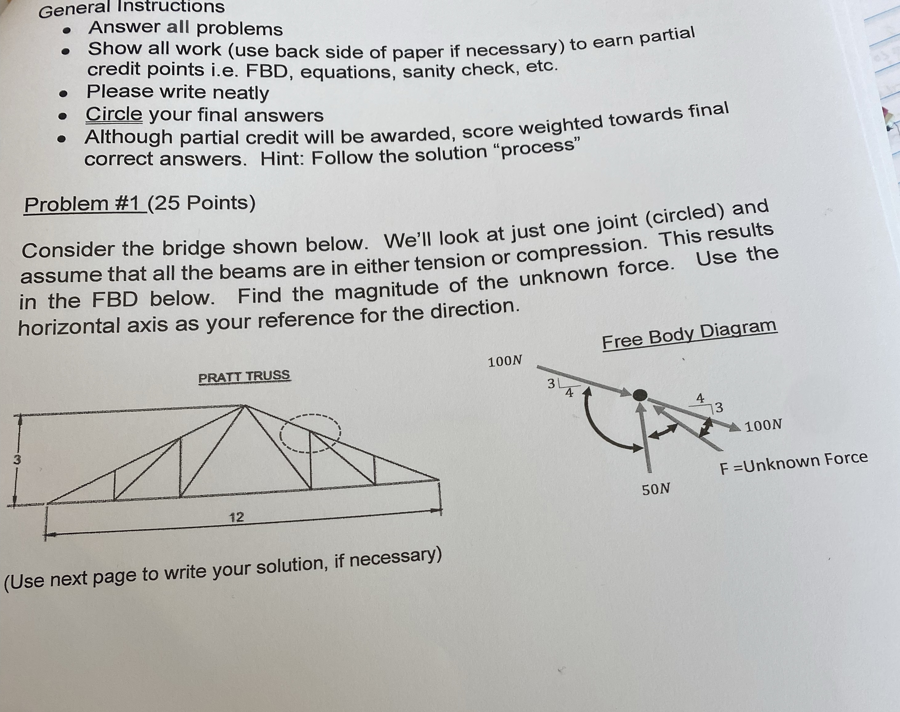 Steps for General Instructions Answer all