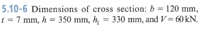 5 . 1 0 - 6 Dimensions of cross section: b = 1 2