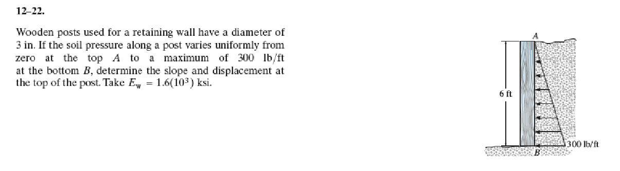1 2 - 2 2 . Wooden posts used for a retaining