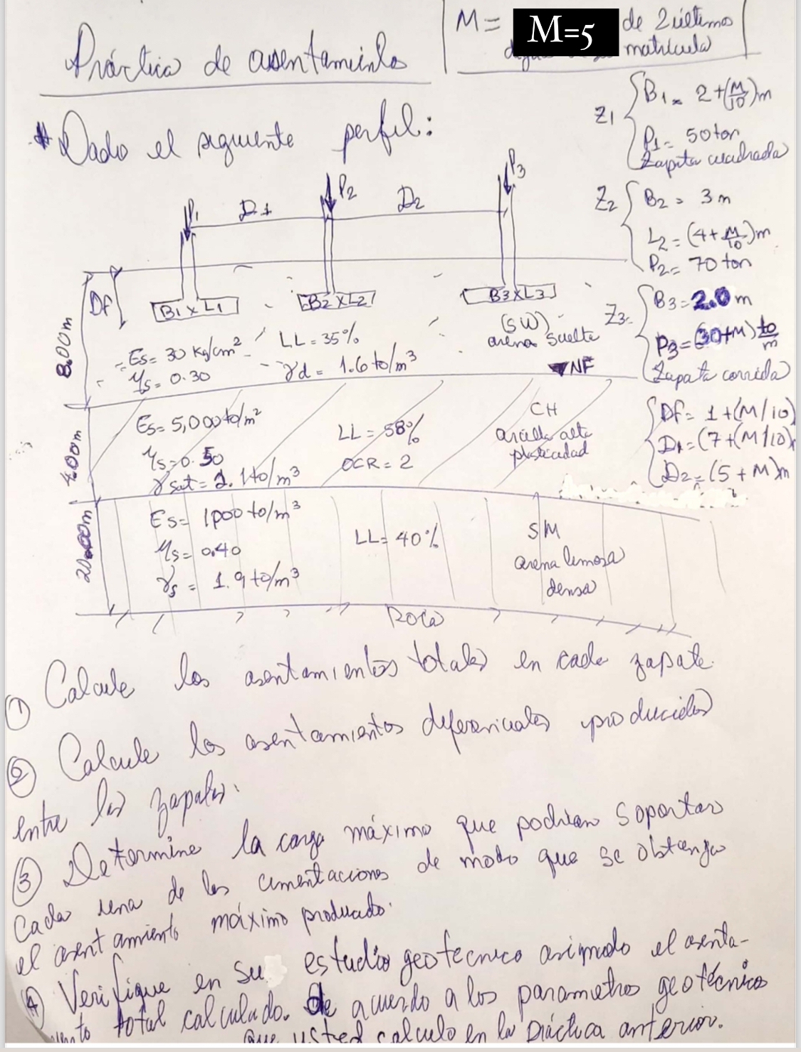 Pr rtias de aventeminils M = M = 5 d e 2 wietimos