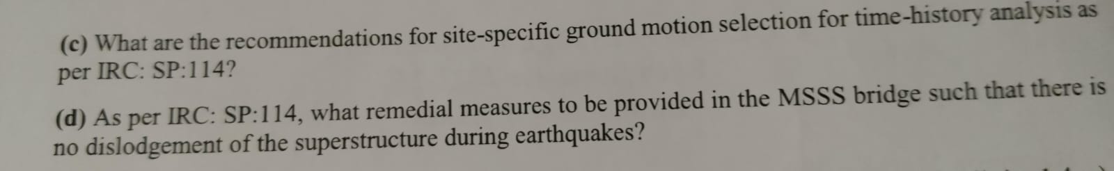 ( c ) What are the recommendations for site -