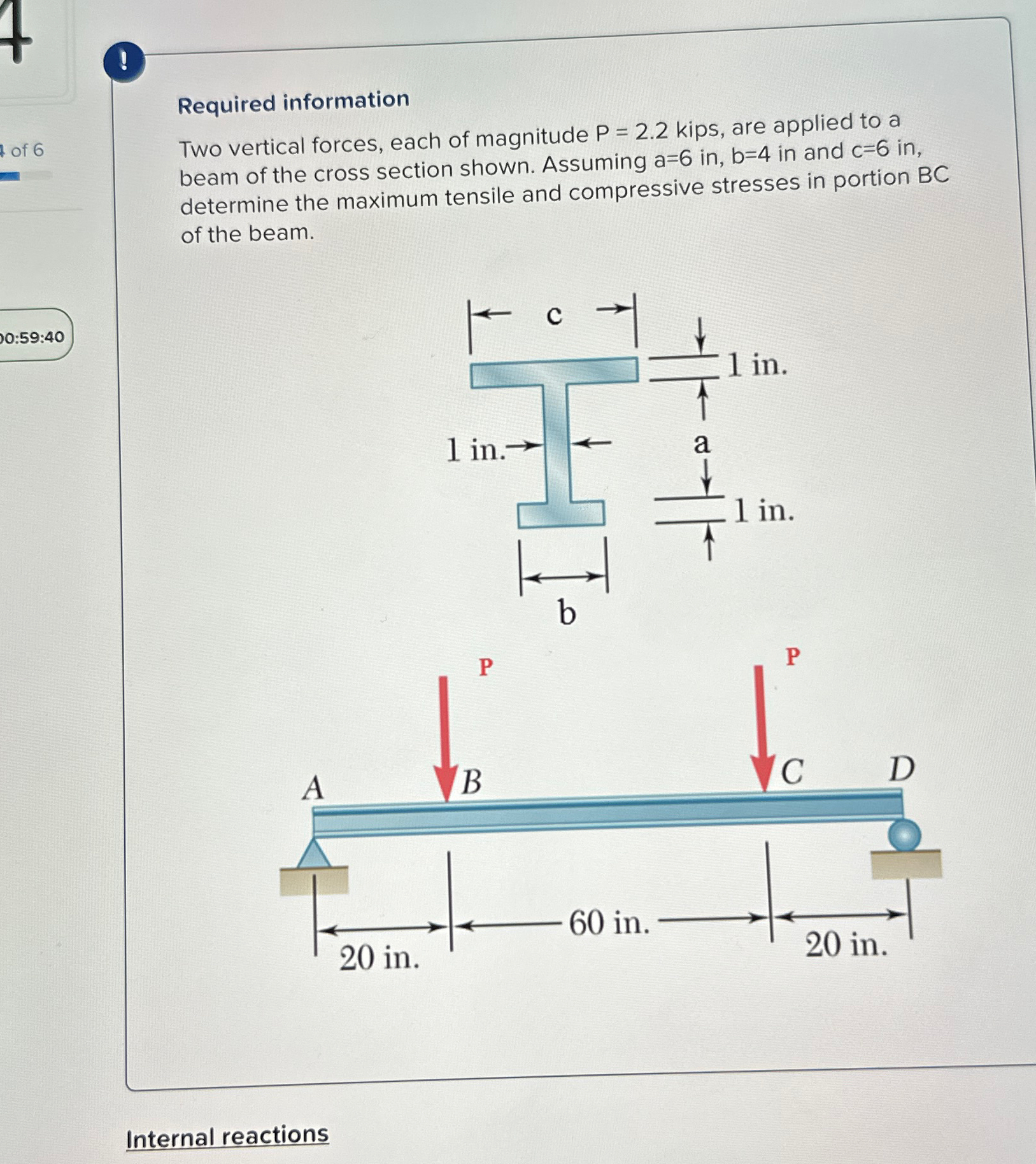 ! Required information Two vertical forces, each