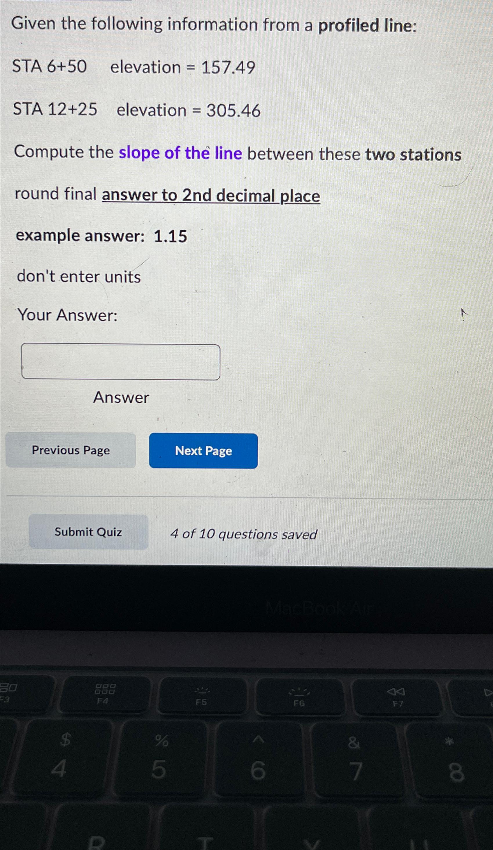 Given the following information from a profiled