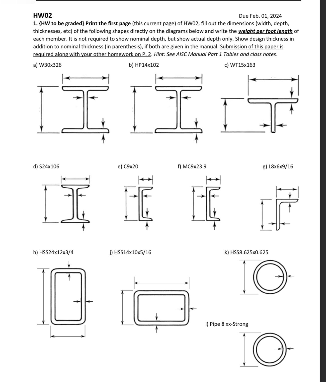 HW 0 2 Due Feb. 0 1 , 2 0 2 4 to be graded }