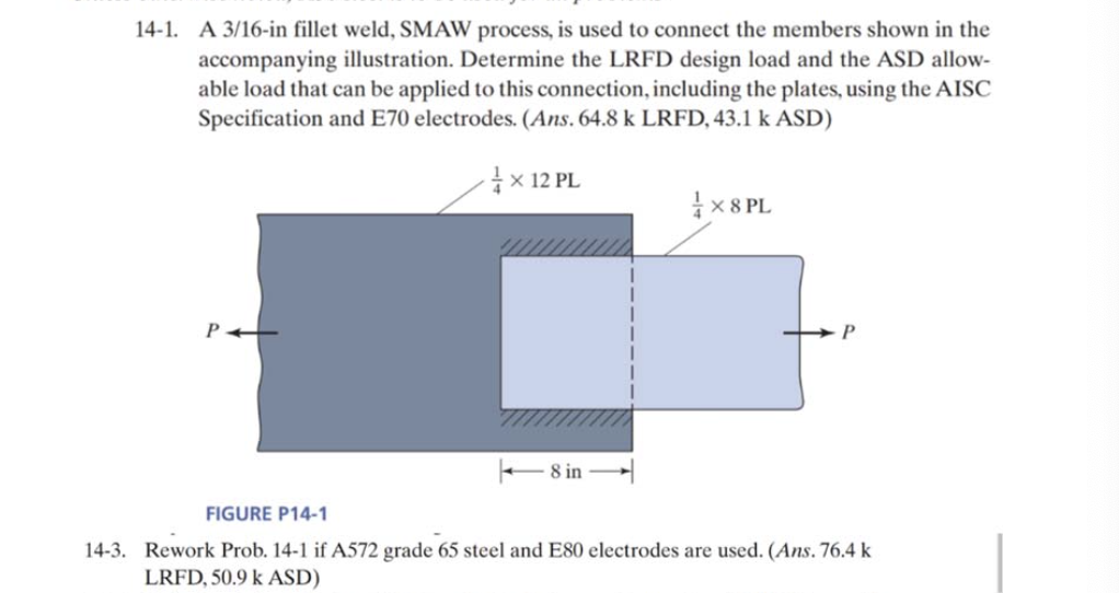 1 4 - 3 . Rework Prob. 1 4 - 1 if A 5 7 2 grade 6