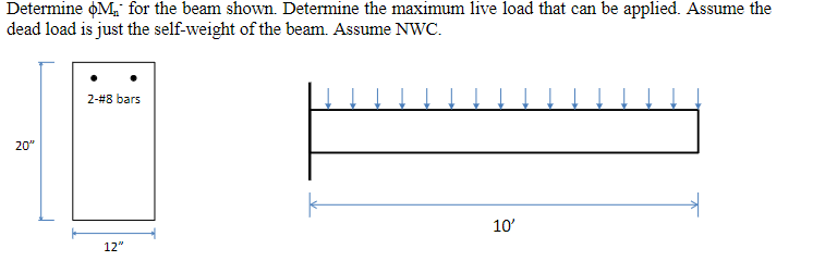 Determine M n - for the beam shown. Determine the
