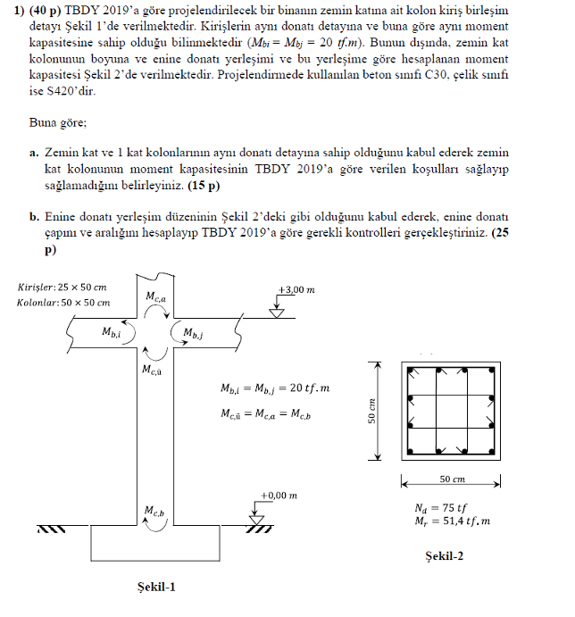 Q: ( 4 0 p ) TBDY 2 0 1 9 ' a g re