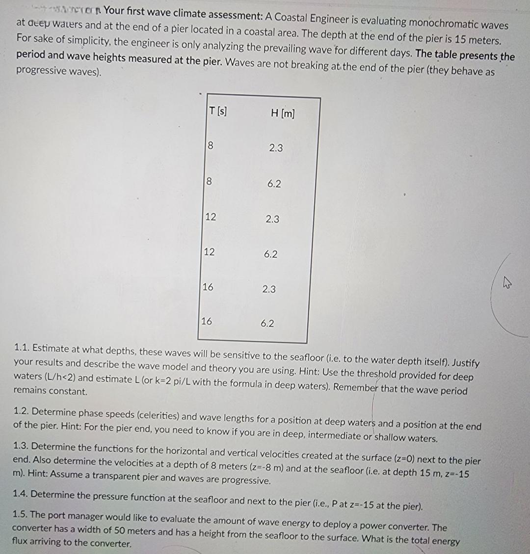 ( 2 4 - at atep waters and at the end of a pier