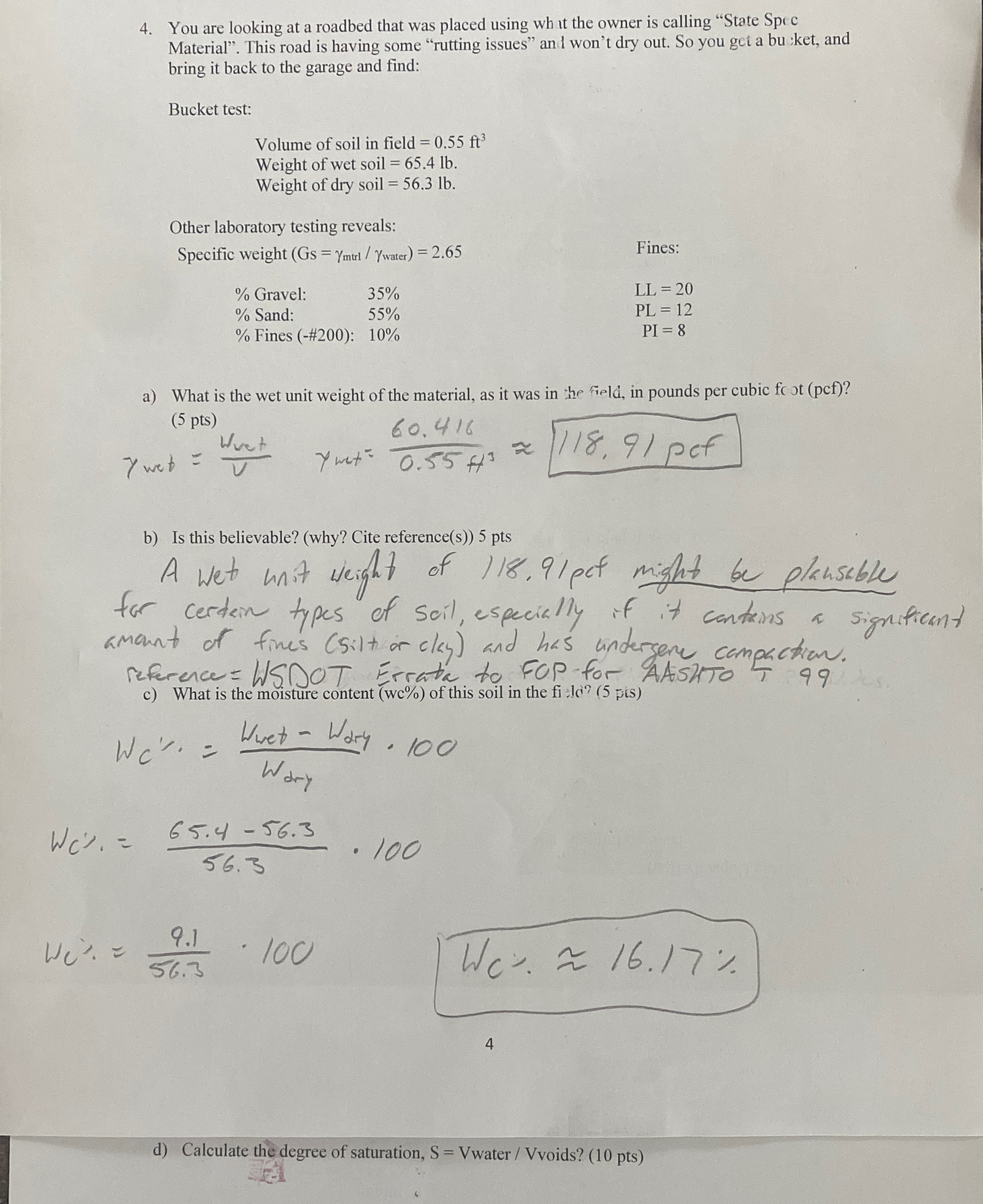 * * * Answer part d please, very bottom * * * * *