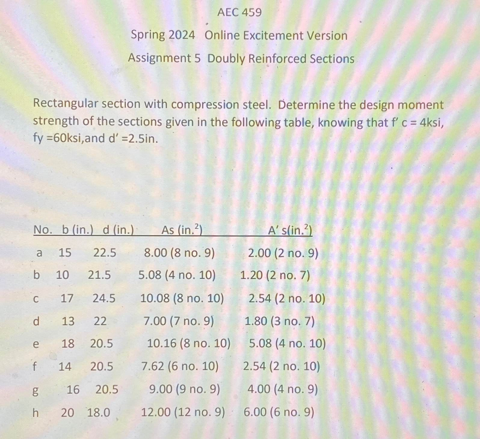 AEC 4 5 9 Spring 2 0 2 4 Online Excitement
