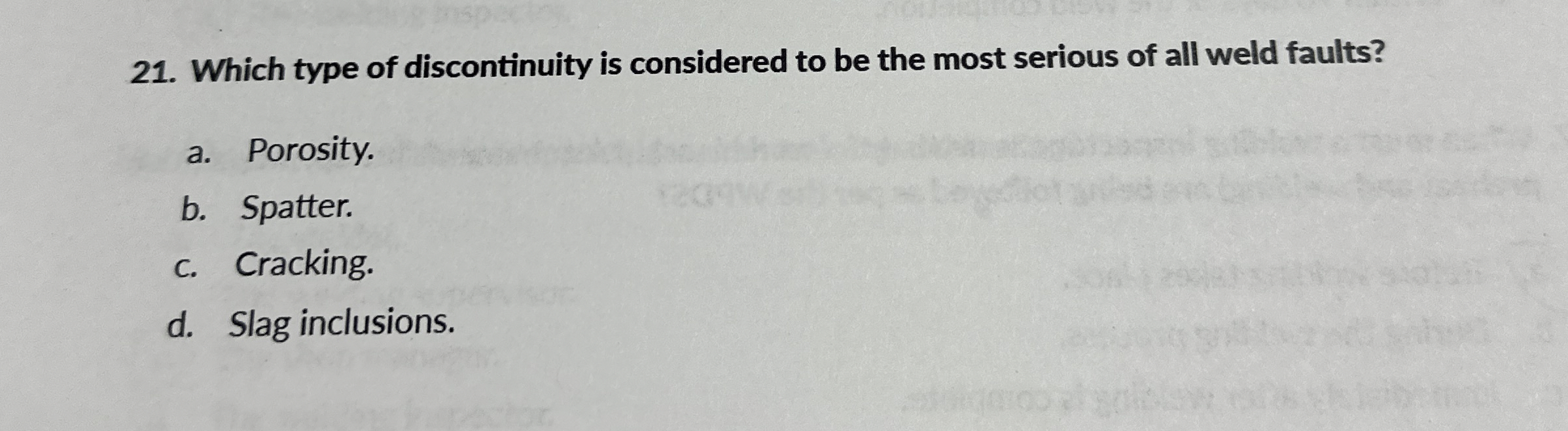 Which type of discontinuity is considered to be