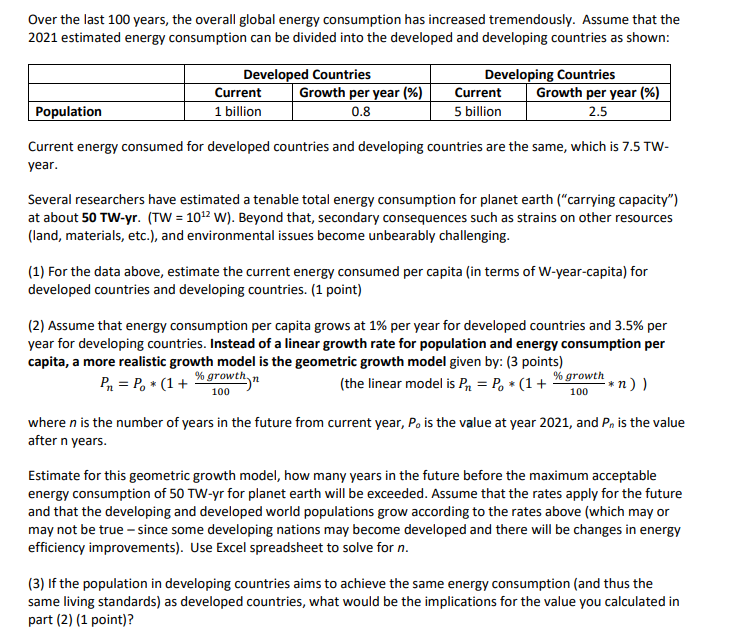 Over the last 1 0 0 years, the overall global
