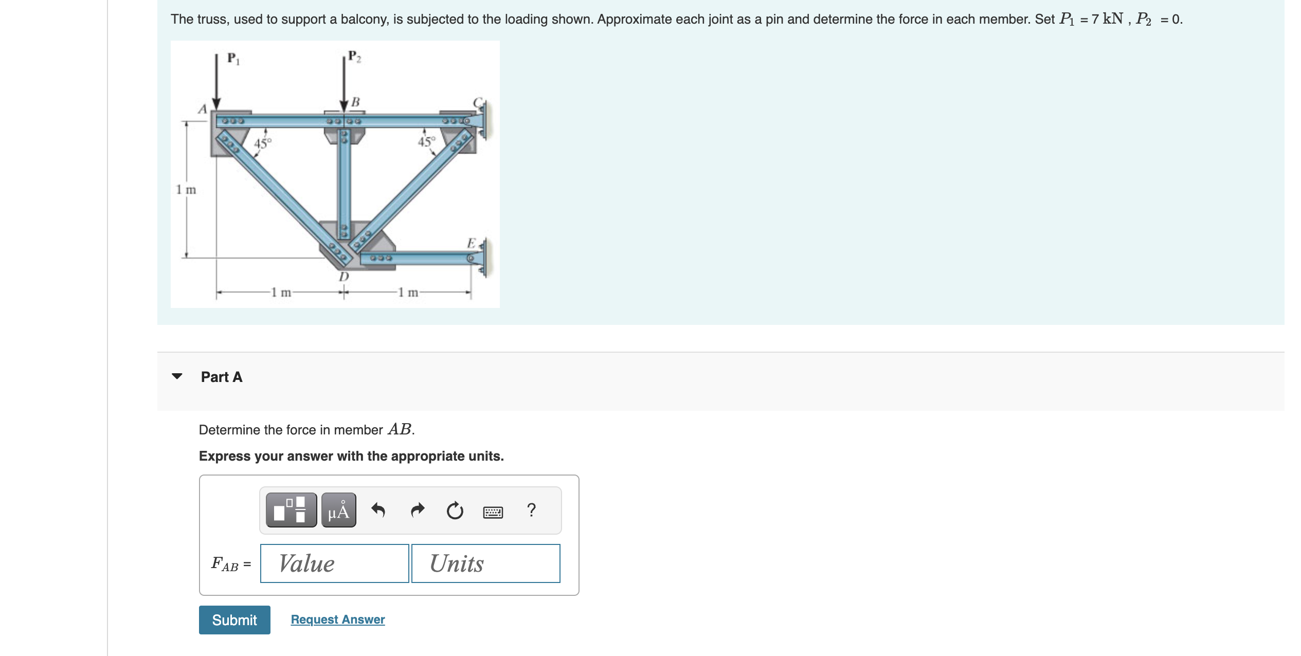 The truss, used to support a balcony, is