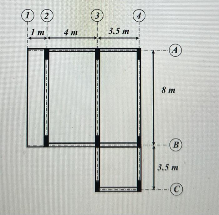 For the joist slab system shown below, draw ribs