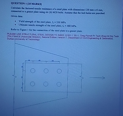 QUESTION I [ 2 S MARKS ] Caloulate the factored