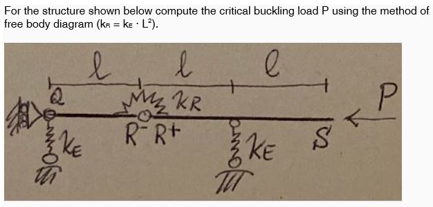 For the structure shown below compute the