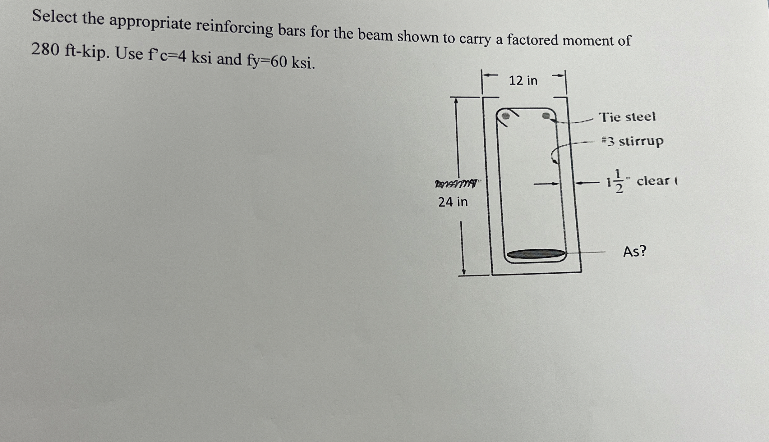 Select the appropriate reinforcing bars for the