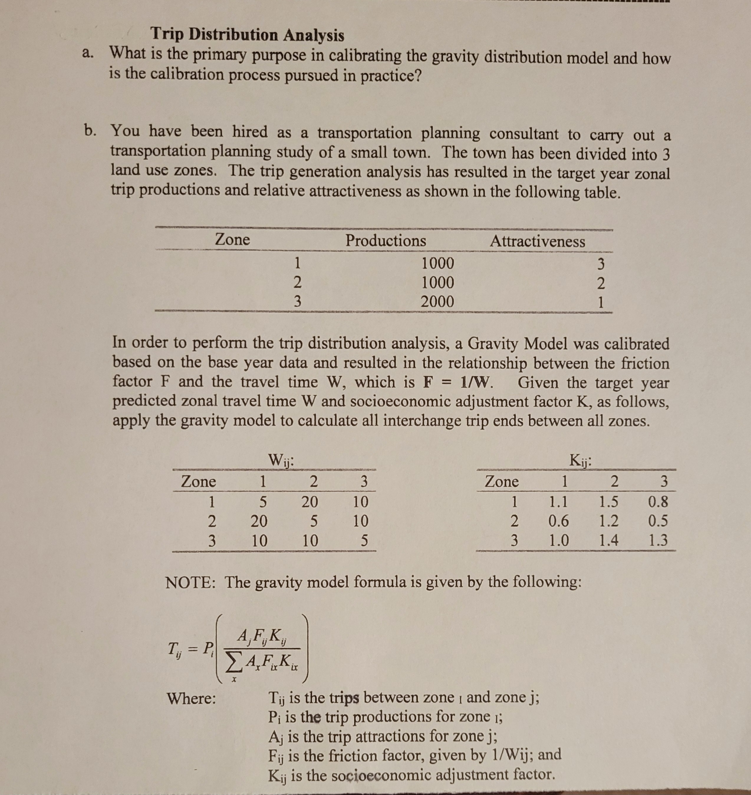 Trip Distribution Analysis a . What is the