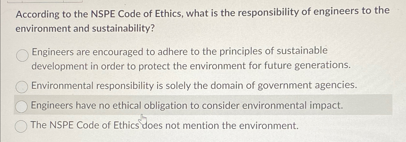 According to the NSPE Code of Ethics, what is the