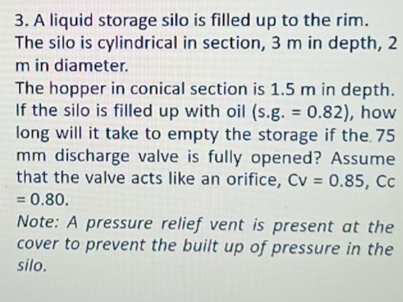 A liquid storage silo is filled up to the rim.