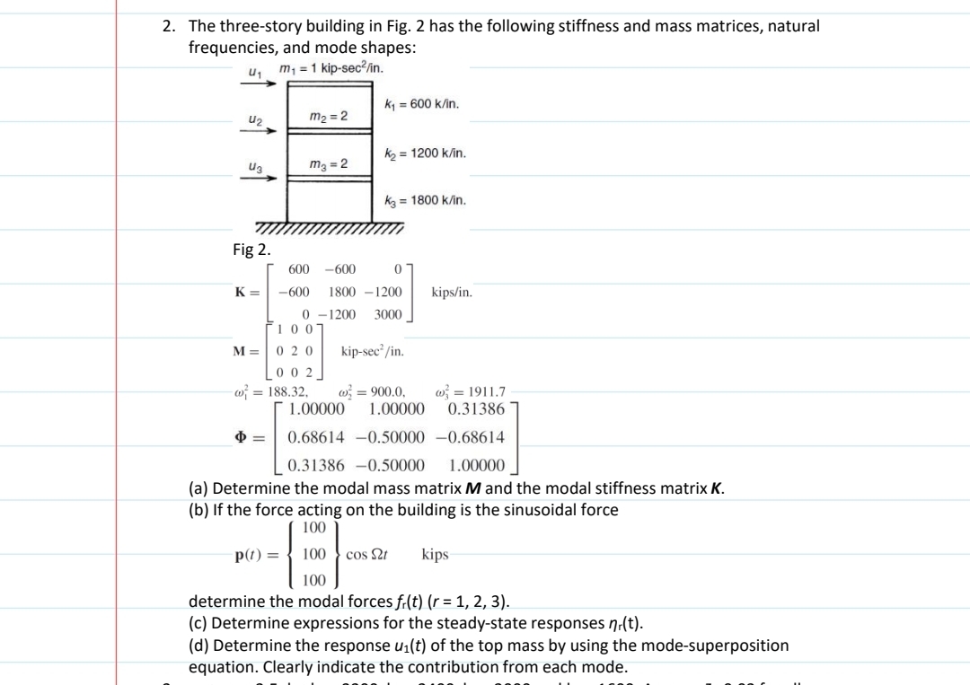 The three - story building in Fig. 2 has the
