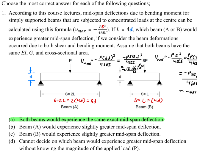 ( IGNORE THE WRITING ) Choose the most correct