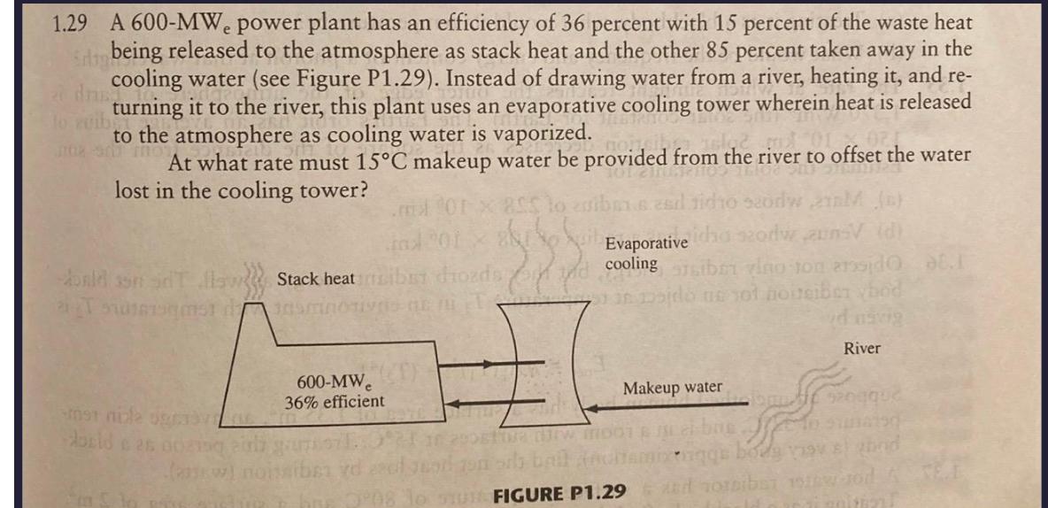 1 . 2 9 A 6 0 0 - M W e power plant has an