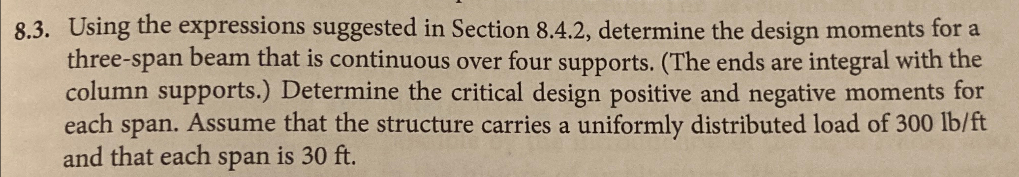 8 . 3 . Using the expressions suggested in