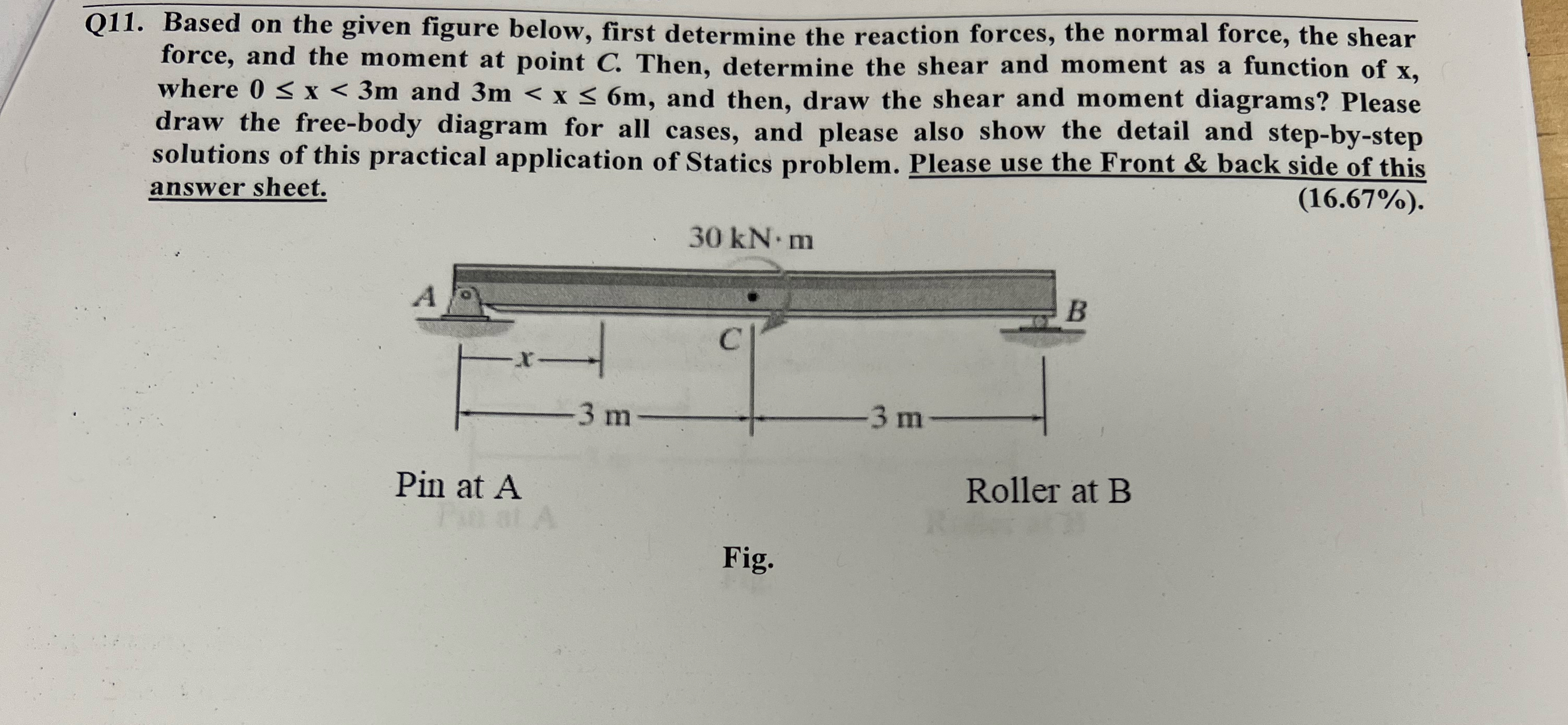 Q 1 1 . Based on the given figure below, first