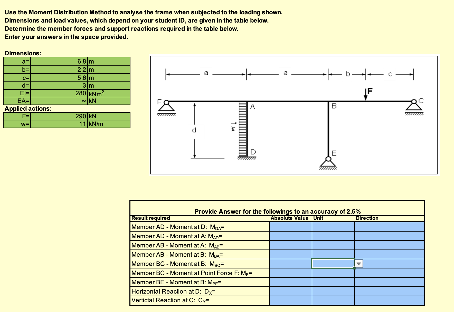 Please include all wokring out and explanations.